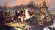 January Suchodolski Death of Prince Jozef Poniatowskiin in the Battle of Leipzig. Spain oil painting artist